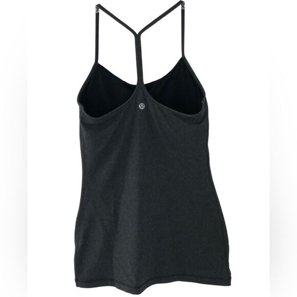 Lululemon Power Pose Tank Light Support For A/B Cup Heathered Black - Picture 9 of 15